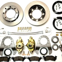 14-bolt Premium full float disc brake conversion kit with drums behind hubs