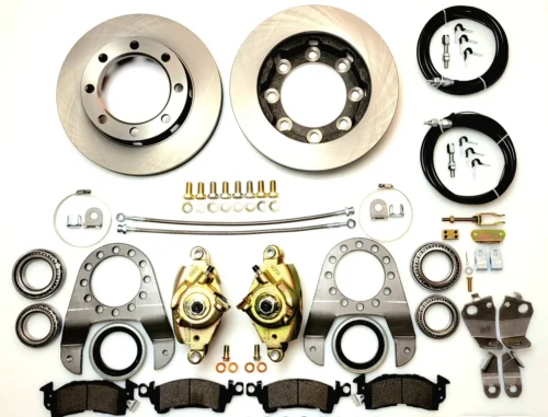 14-bolt Premium full float disc brake conversion kit with drums behind hubs