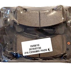 Packaged ceramic brake pads