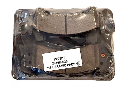 Packaged ceramic brake pads