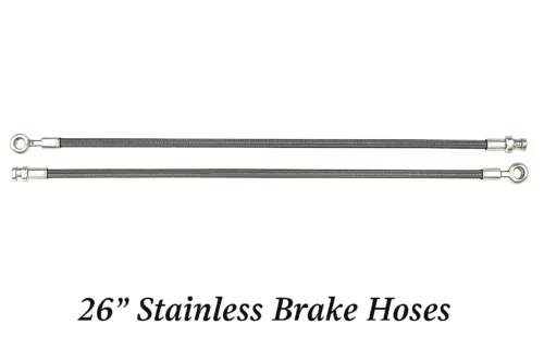 26 inch stainless steel brake hose
