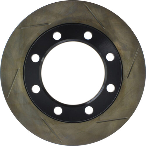 8-lug slotted rotor for HD trucks