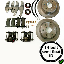 14-bolt 6-Lug Semi-Float Disc Brake Kits