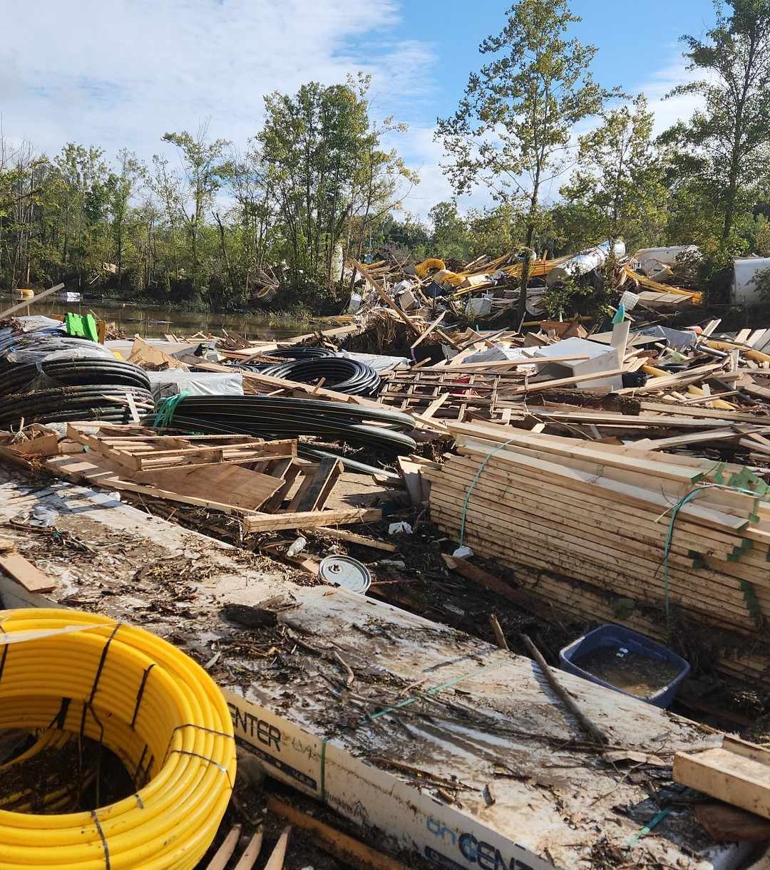 Catastrophic damage from Hurricane Helene