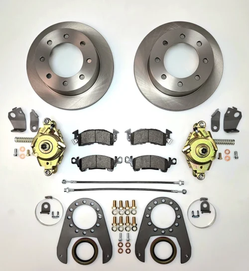 standard slide on 14-bolt disc brake conversion kit with ebrakes